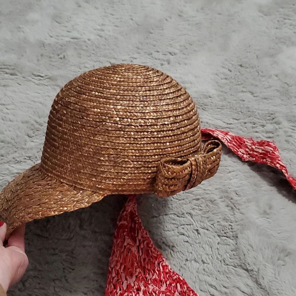 Bundle summer knit bag+ woven hat